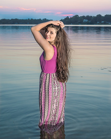 Lake Fenton Senior Portrait